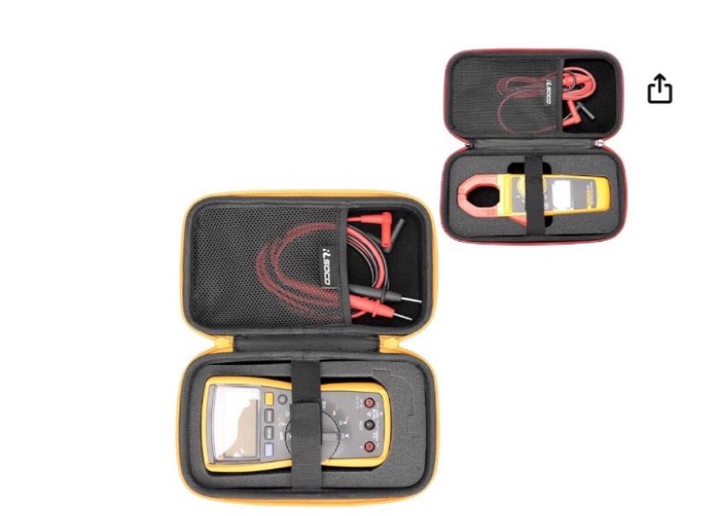 RLSOCO Hard Case for KAIWEETS HT208D/HT208F/HT208A Inrush Clamp Meter (Case Only)