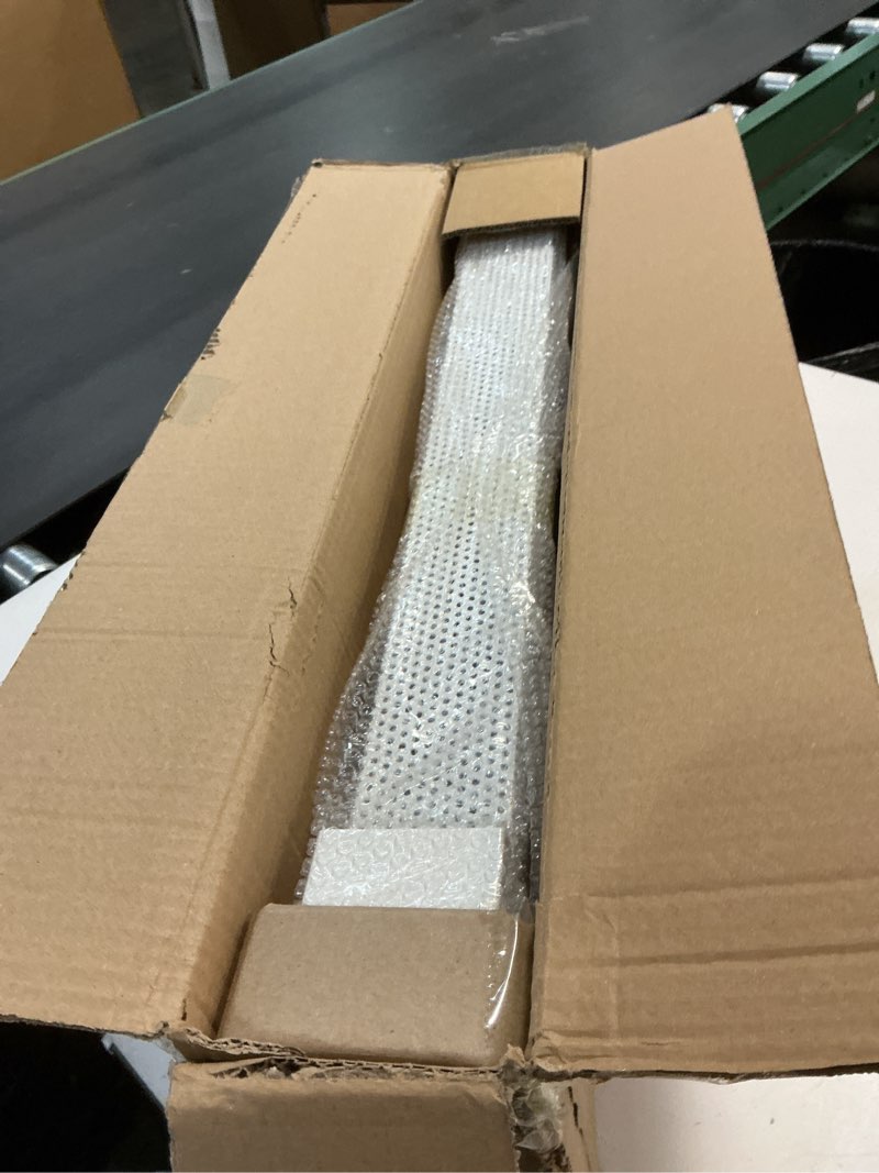 Condition photo showing New/Like New for Upgraded 2 FT Base board Heater Cover, Galvanized Steel Easy Slip-On Heater Cover with Left and Right for Replacing Old Endcaps