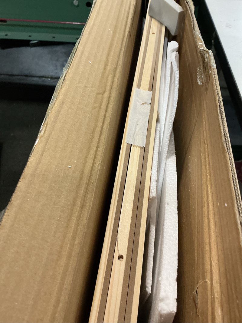 Condition photo showing As Is for Rotating Wooden Puzzle Board for with 6 Storage Drawers & Protective Cover – Jigsaw Puzzle Table - for Adults & Families Home Entertainment & Puzzle Building (1500 Piece Puzzle Board Rotating)