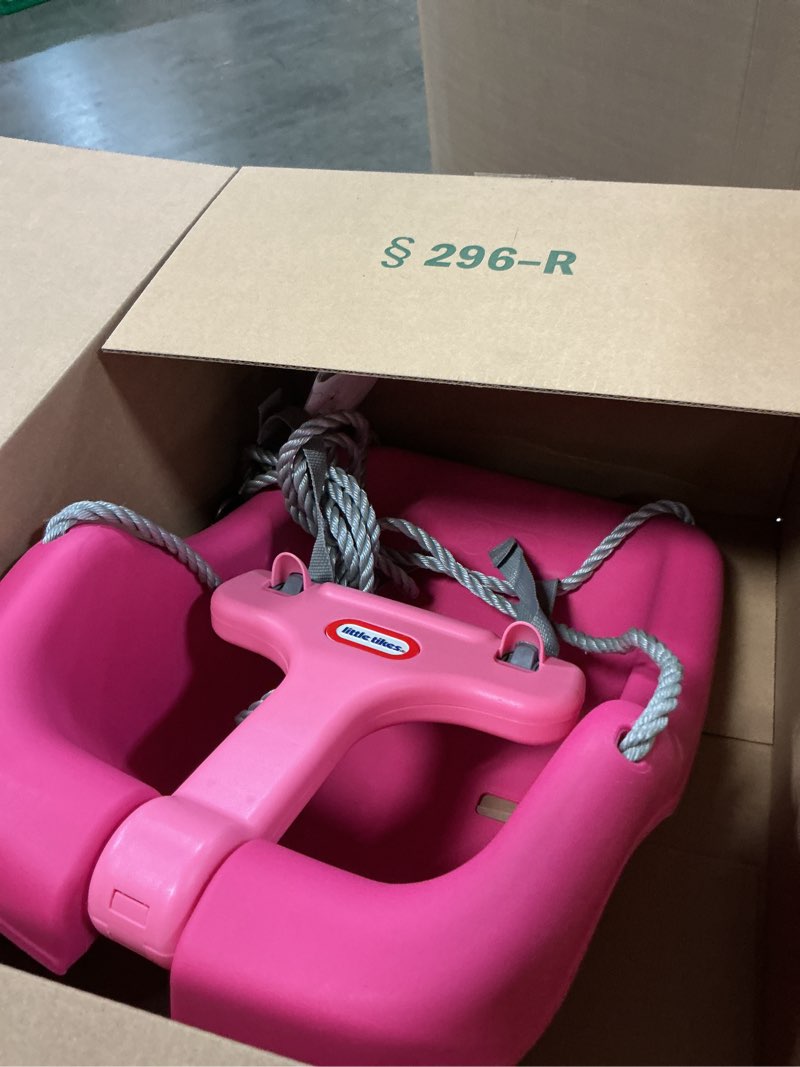 Condition photo showing Good Condition for little tikes 2-in-1 snug 'n secure swing magenta magenta swing