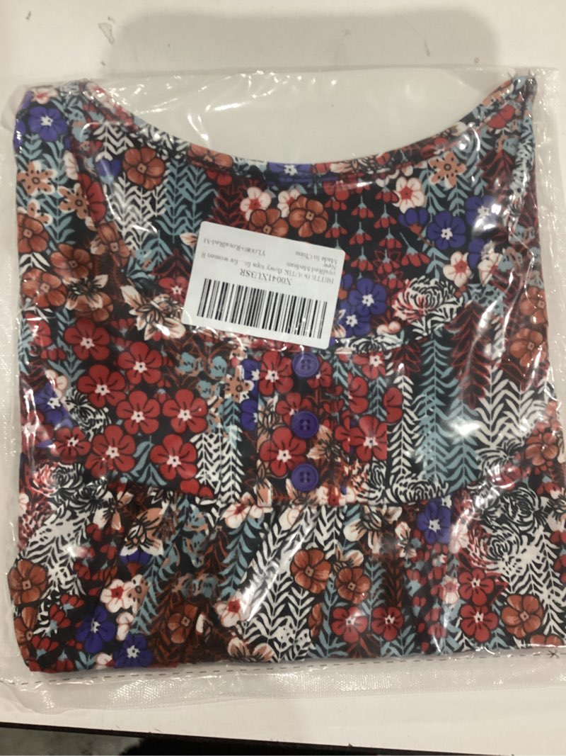 Condition photo showing New/Like New for BETTE BOUTIK Women's Summer Tunic Tops Flowy Flare Botton Down Shirts Blouses S-3XL 01-apricotblossom Small