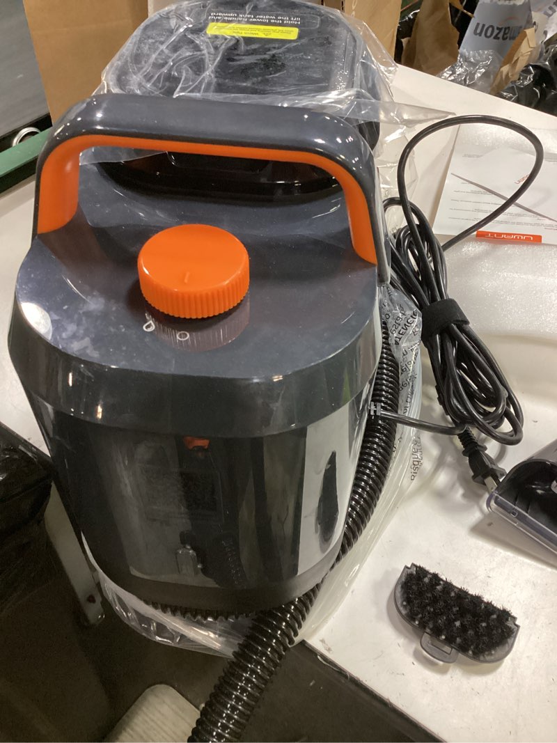 Condition photo showing As Is for uwant portable carpet and upholstery for deep cleaner, 18kpa carpet cleaner machine for cars, pets with cleaning tool and self cleaning for spot, rug, couch margaret-textile solution