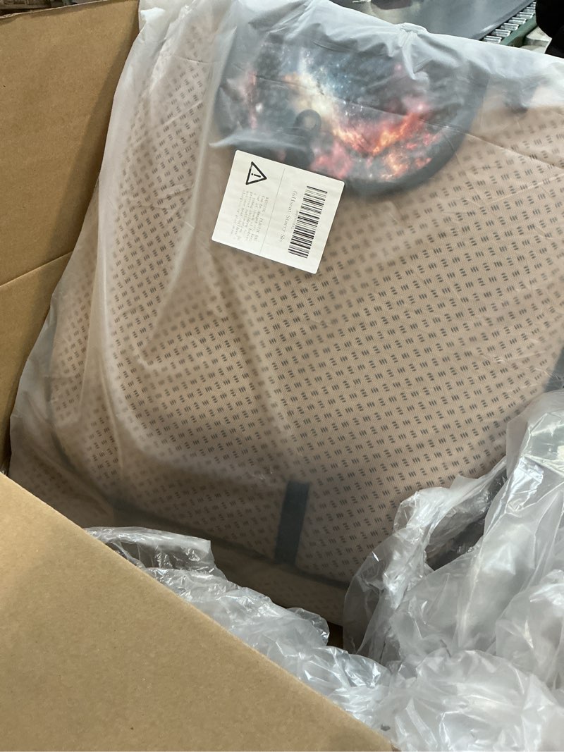 Condition photo showing As Is for INCOMPLETE *Car Seat Covers Set,5-Seat Full Set with Headrest,Starry Sky Vintage Bohemian Floral Pattern Honeycomb Knit Fabric,Breathable&All-Season Universal Automotive Seat Protectors Starry Sky 5-Seat