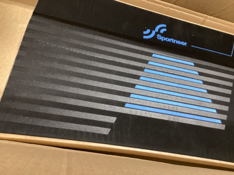 Condition photo showing As Is for Sportneer Balance Board 7 Modes Wobble Board with Adjustable Stoppers Exercise Balancing Stability Trainer for Improve Balance, Surf Trainer & Physical Therapy - Roller and 2.8'' Ball Included Blue