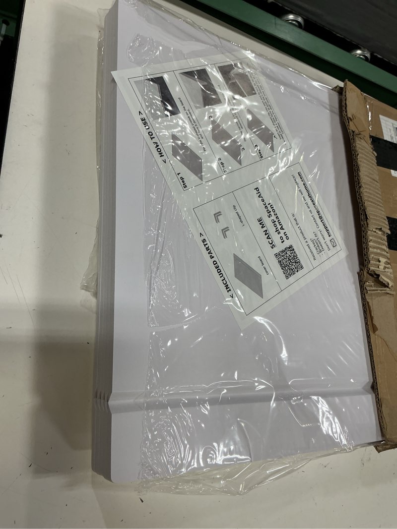 Condition photo showing Good Condition for spaceaid wire shelf covers for pantry rack, 40" w x 16" d, white 5pcs | pvc wire rack cover for pantry and closet shelving, durable shelves liner for kitchen, 0.31-inch thick waterproof white 40"w x 16"d 5