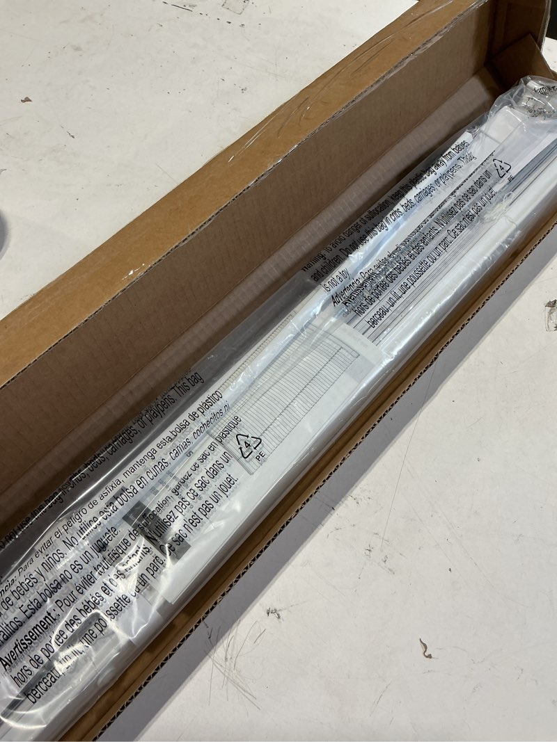 Condition photo showing Good Condition for lazblinds no tools no drill 1" vinyl mini blinds, cordless blinds for windows, light filtering horizontal window blinds & shades, 27" w x 64" h, white cordless-white 27" w x 64" h