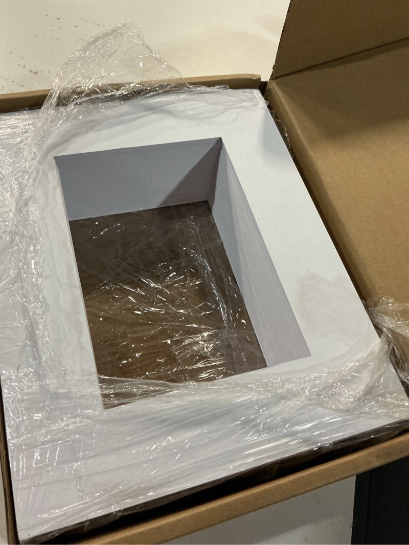 Condition photo showing Good Condition for falling in art 50 pack white 8x10 acid free pre cut picture mats for 5x7 | photo mats with white core bevel cut matting for prints, artwork, and diy projects white 8*10-50 pack