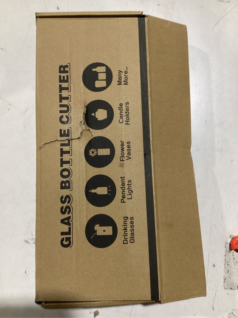 Condition photo showing Good Condition for home pro shop premium glass bottle cutter kit - diy glass cutter for bottles - beer & wine bottle cutter tool with safety gloves & accessories (all in one)