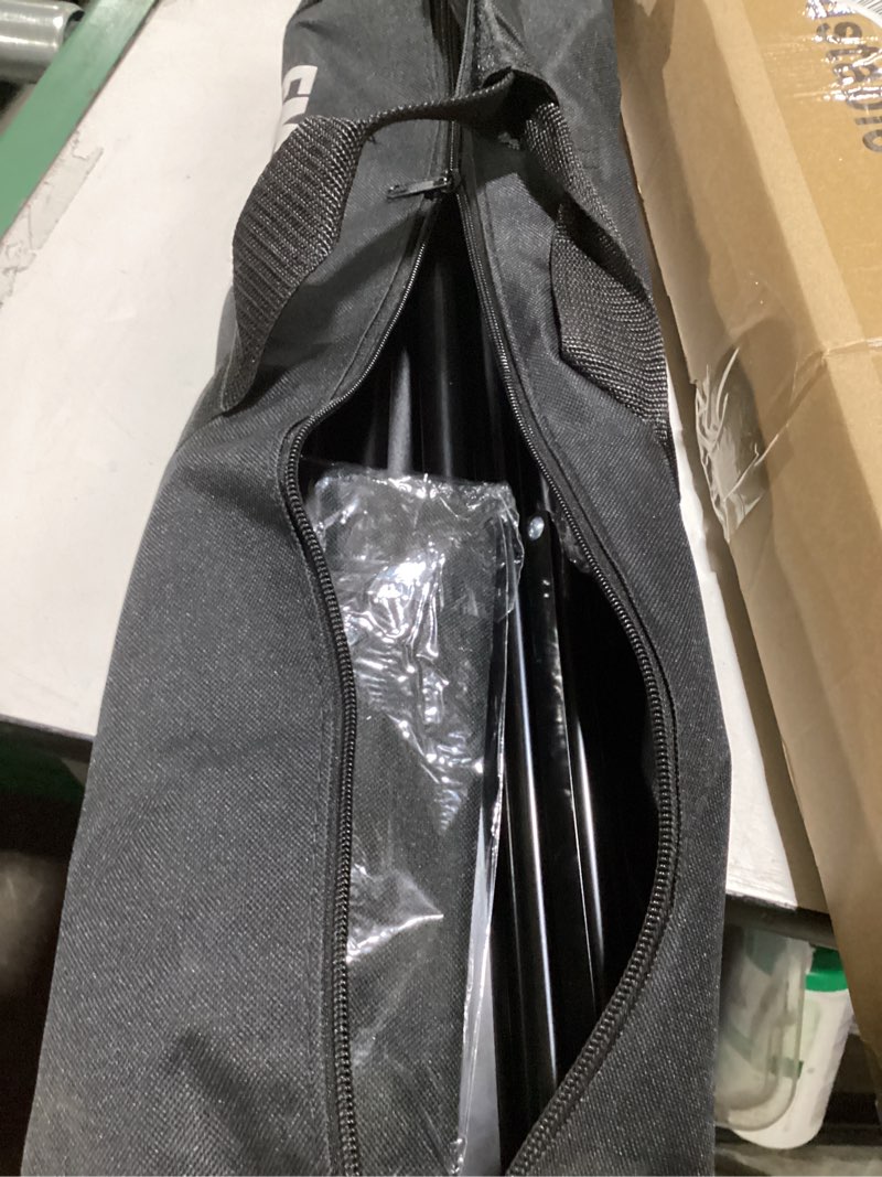 Condition photo showing New/Like New for emart backdrop stand 10x7ft(wxh) photo studio adjustable background stand support kit with 2 crossbars, 8 clamps, 2 sandbags and carry bag for parties, events decoration, wedding, photography 10x7ft black