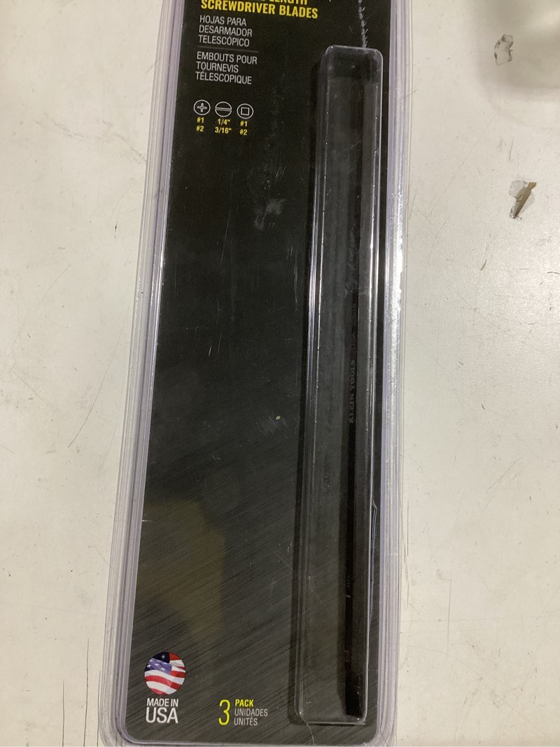 Condition photo showing New/Like New for Klein Tools 32618 Replacement Driver Blade, Made in USA, for Adjustable Length Screwdrivers 32751 and 32708, #2 Phillips and 1/4-Inch Cabinet Tips