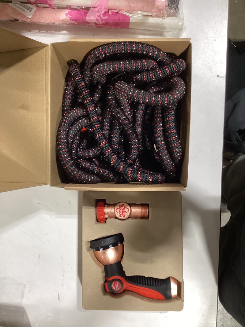 Condition photo showing Good Condition for pocket hose ballistic 75 ft expandable garden hose w/pocket pivot swivel connector, anti-burst sleeve reinforced with bulletproof fiber, lightweight, no-kink, compact, uv-protected, as seen on tv