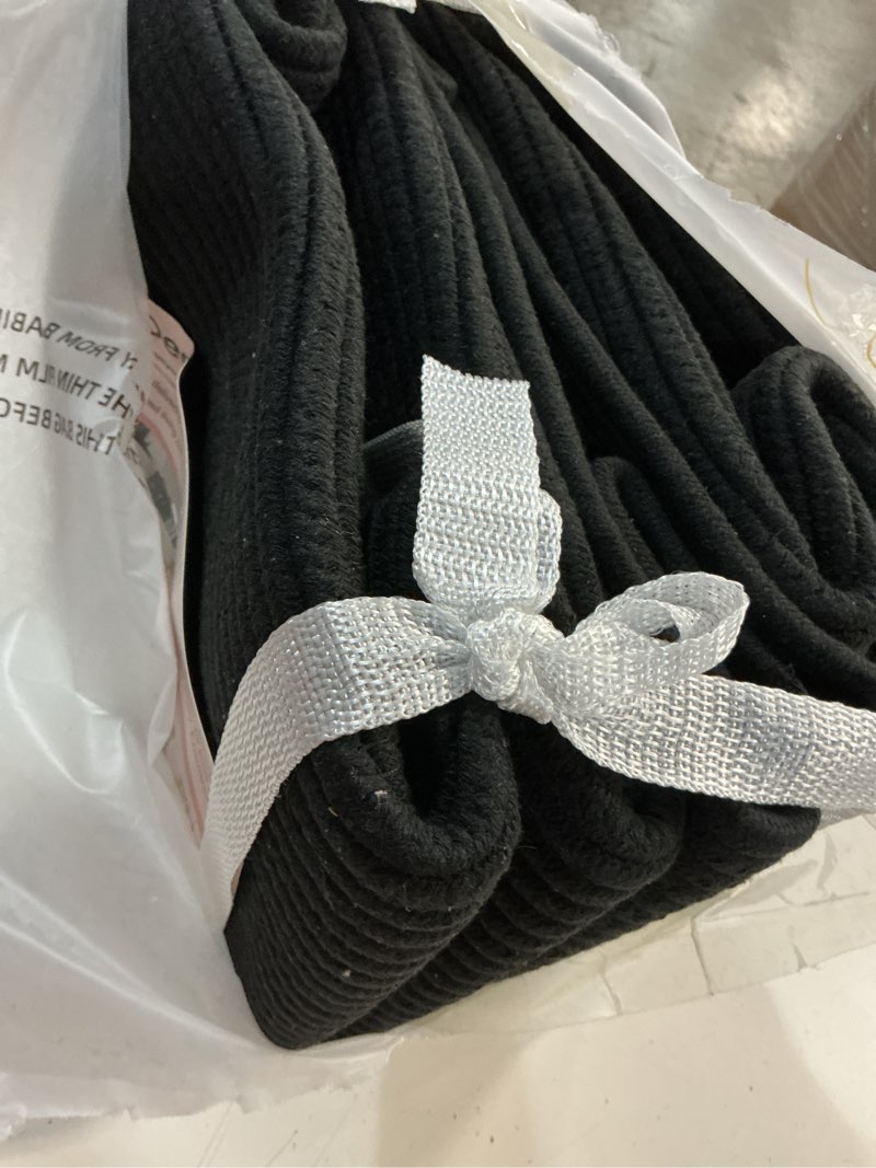 Condition photo showing Good Condition for baskets for organizing,storage baskets,3 pack baskets for shelfves,15"×10"×9" woven black basket,toy storage bins,bins for organization black 15"×10"×9"