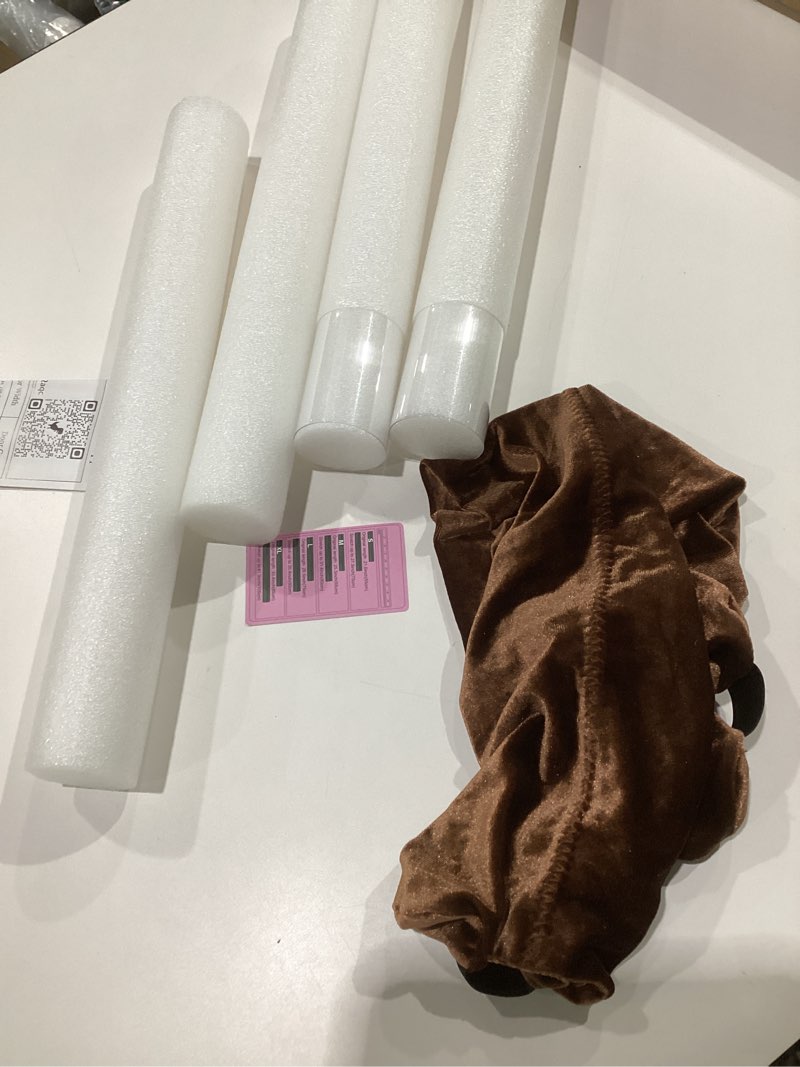 Condition photo showing As Is for Upgraded Door Draft Stopper for Bottom of Door, Under Door Gap Filler for Big Gap, No Folding Required, Flexible Installation Door Sweep soundproofing Strip for Home & Apartment, 28-32in, Brown Brown 28-32in