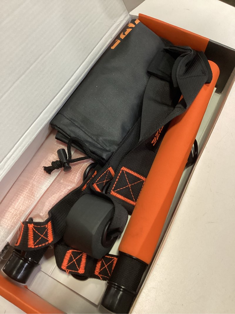 Condition photo showing Good Condition for Pilates Bar Kit with Resistance Bands, Pilates Equipment, Multifunctional Pilates Bar for Women & Men, Pilates kit for Hip, Back, Arm, Full-Body Workouts, Home Gym Strength Training Equipment 1-Orange