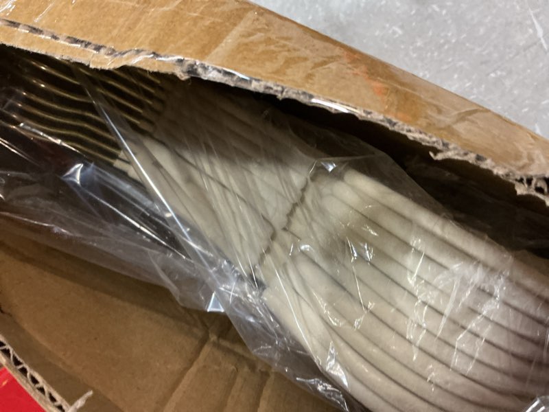 Condition photo showing Good Condition for velvet pants hangers 20 pack velvet hangers,pant hangers,non slip fabric with stackable cascading hook,suit for pants,jeans,scarf,towels,tank top,coat?beige? beige 20