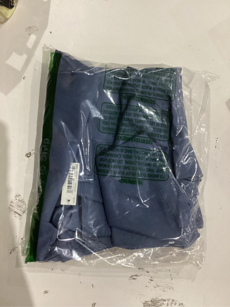 Condition photo showing New/Like New for amazon essentials men's skinny-fit casual stretch chino pant 38w x 32l dark blue