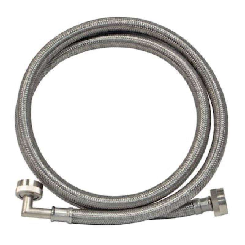 eastman 4-ft 3/4 -in fht inlet x 3/4 -in hose thread outlet braided stainless steel washing
