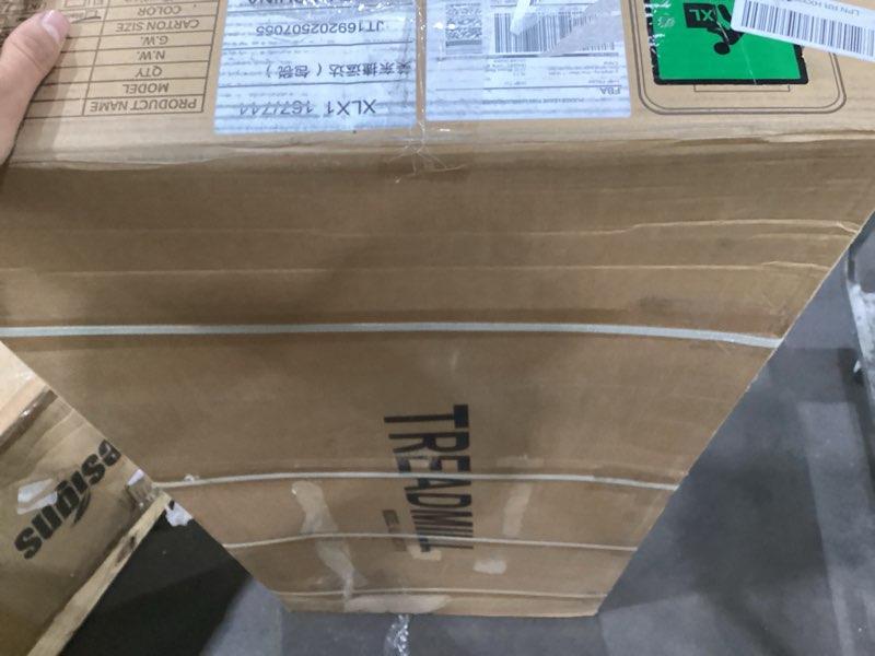 Condition photo showing As Is for Treadmill with Handles, 2025 Upgraded Small Treadmills Home, Portable Electric Treadmills for Home 300 lbs Capacity,Walking Pad Treadmill,Lightweight Folding Foldable Walking Pad with LED Display