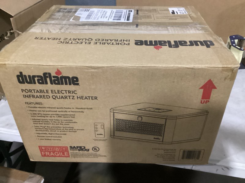 Condition photo showing Good Condition for duraflame portable electric infrared quartz heater