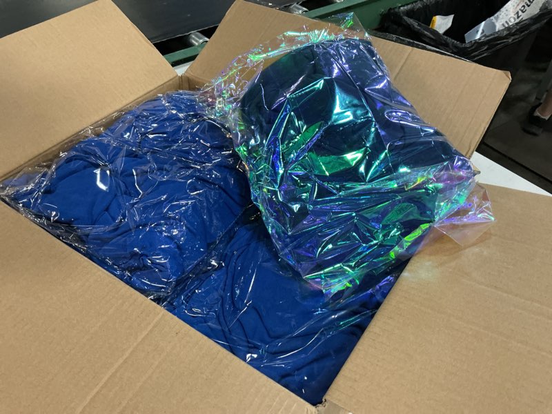 Condition photo showing Good Condition for 6-pack premium royal blue spandex tablecloths for 8ft rectangle tables, stain & wrinkle-resistant, washable stretch polyester fitted table cover for weddings, banquets, trade shows events royal blue 8 ft | 6 pack
