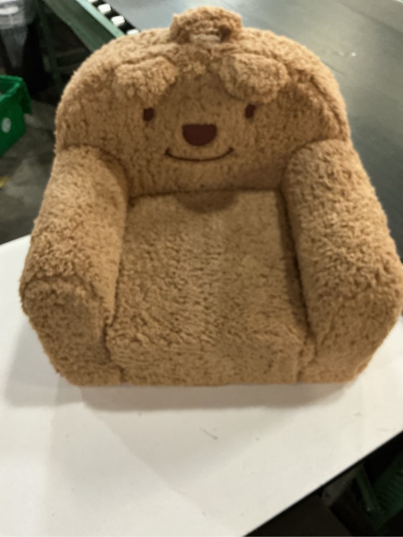 Condition photo showing Good Condition for toddler chair,sherpa bear toddler couch fold out,children reading chair,flip out kids couch,kids sofa convertible for age 1-3(brown bear)