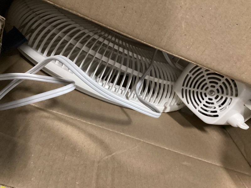 Condition photo showing As Is for Lasko 2520 Oscillating Stand Fan,White 16 Inch