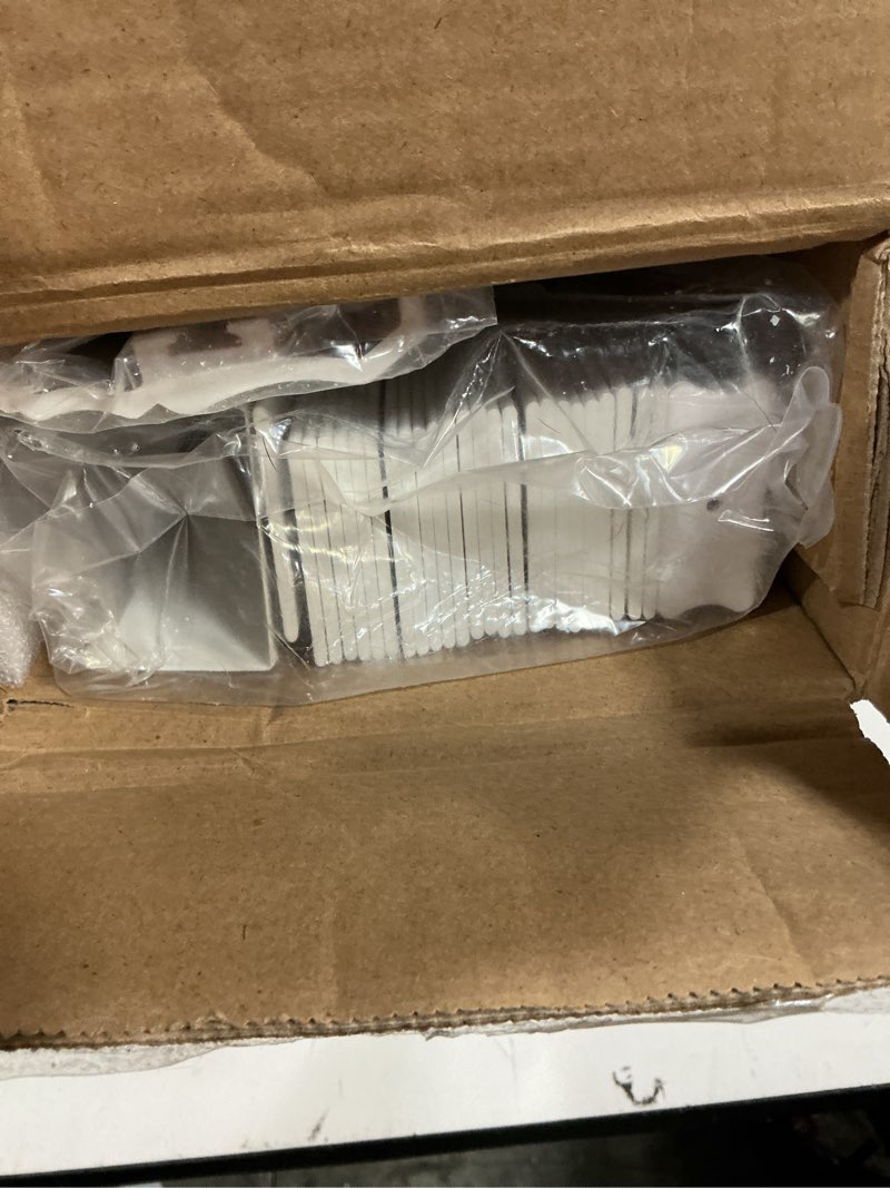Condition photo showing New/Like New for allesin zen cordless, 2 inch faux wood blind, 26" w x 48" h, light filtering horizontal wooden shades for bedroom, kitchen, office, doors, white white 26"w x 48"h