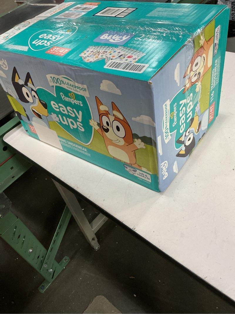 Condition photo showing New/Like New for pampers training pants - easy ups boys & girls bluey - size 3t-4t, 116 count, children's potty underwear (packaging may vary) 3t-4t 116