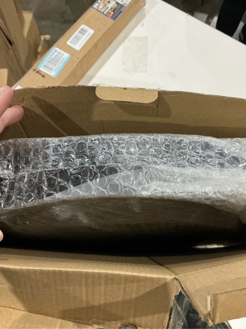 Condition photo showing New/Like New for akcisot 18 inch wall clock large silent non-ticking wall clocks battery operated - analog classic clock decorative for living room, office, home, school(black) a_black 18 inch