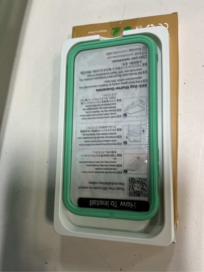 Condition photo showing Good Condition for Miracase Glass Series for iPhone 11 Case 6.1 inch, Upgraded Full-Body Rugged Phone Bumper Case Cover with Built-in 9H Tempered Glass Screen Protector and Camera Protector, Light Green iPhone 11 Light Green