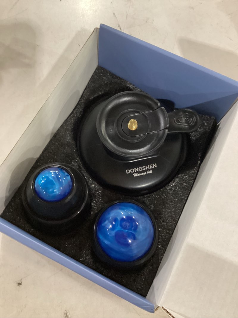 Condition photo showing Good Condition for massage ball deep tissue 2 in 1 mountable muscle massage roller for pain relief, trigger point ?relieve fascia muscle knot and joint pain relax full body mb-set-blu