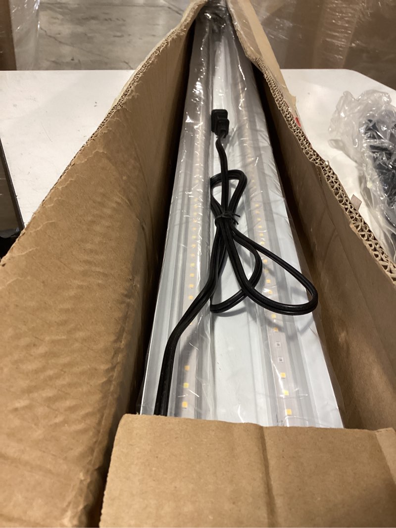 Condition photo showing Good Condition for small grow light, grow lights for indoor plants, 160w (2 x 80w), full spectrum, plant light for indoor greenhouse seed starting, linkable, plug in, button on/off, black, round, 2 pack