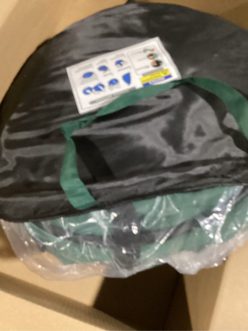 Condition photo showing Good Condition for Upright Christmas Tree Bag 9 Ft Upright Christmas Tree Storage Bag 9 Foot Tree, Christmas Tree Cover for Upright Storage Fit 8 Ft / 9 Ft / 10 Ft, Artificial Christmas Tree Storage Bag Green 9 FT