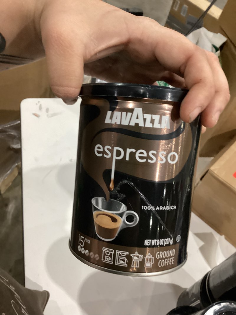 Condition photo showing New/Like New for Lavazza Caffe Espresso Ground Coffee Blend, Medium Roast, 8-Ounce Can