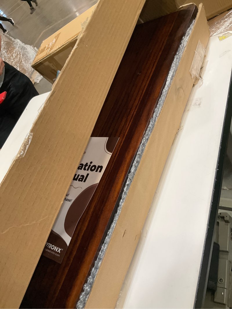 Condition photo showing Good Condition for floating shelves for wall rustic farmhouse 36 inch floating shelf bathroom wooden shelves for wall mounted live edge pine shelf with unique natural grain for living room bedroom kitchen (walnut) walnut 36 inch - 2pcs