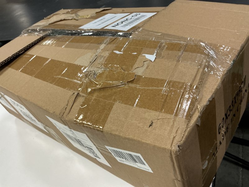 Condition photo showing Good Condition for 24" Prelit Small Christmas Tree with Lights, Battery Operated Xmas Tree with Cedar Branches, Frosted Urn Filler, 50 LED Warm Lights with Timer, Outdoor for Porch and Pathway, 2 Pack 24inch 2