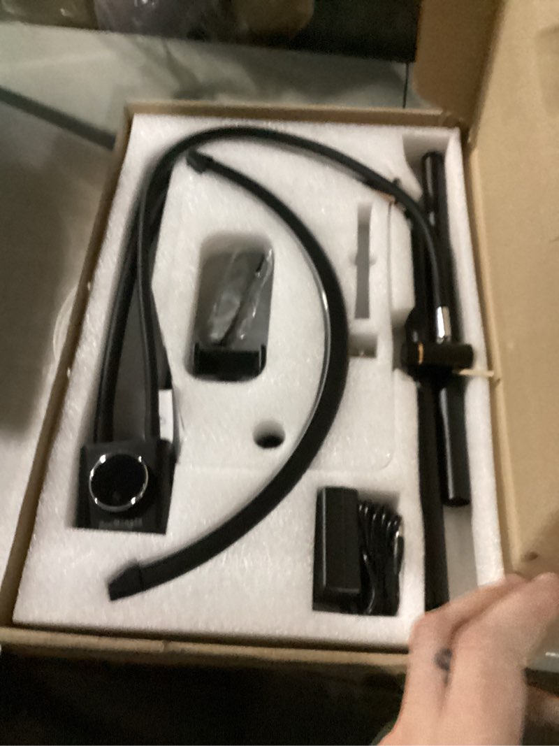 Condition photo showing As Is for Half Moon Lash Light for Lash Tech, 3-in-1 Professional Esthetician Light with UV Lash Lamp & Phone Holder, Adjustable Height&Brightness for Tattoo,Nail Art,Skincare,Salon,Spa (Black)