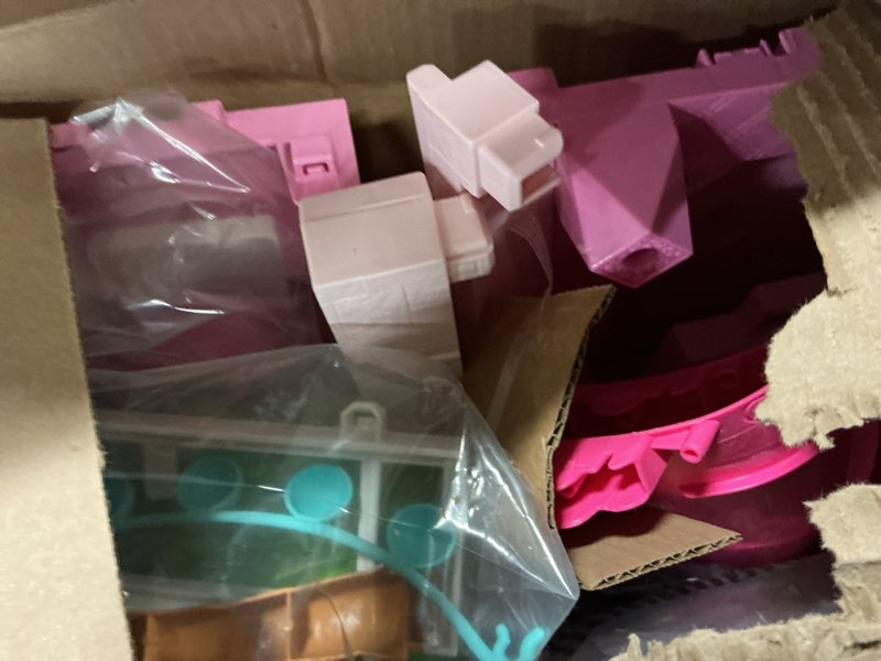 Condition photo showing Good Condition for Barbie Dreamhouse, Pool Party Doll House with 75+ Pieces and 3-Story Slide, House Playset, Pet Elevator and Puppy Play Areas