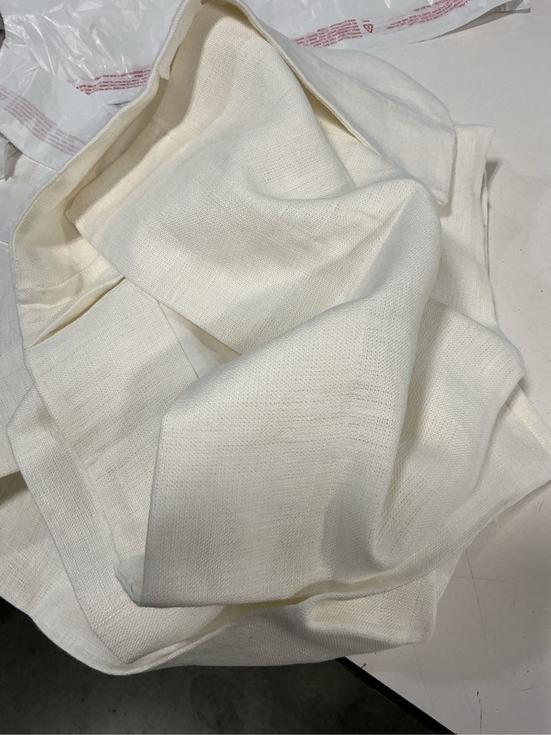 Condition photo showing Good Condition for heavyweight european linen curtain ivory 48x96