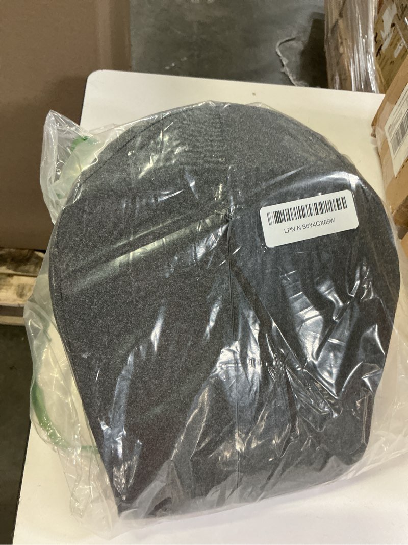 Condition photo showing Good Condition for 3 in 1 back massager, electric lumbar support pillow heat vibration massage lower back spine decompression device, dark gray dark grey