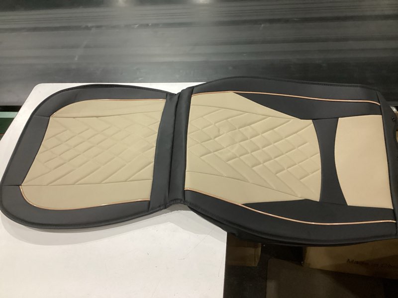 Condition photo showing Good Condition for seat covers for subaru impreza 2012-2024 2025 2026, 5 seats full set faux leather car seat covers waterproof (black & beige) #033 black&beige 22-impreza-5 seat covers full set