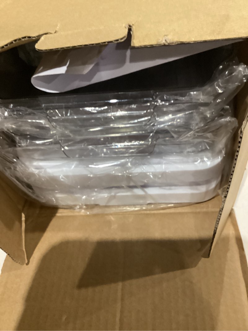 Condition photo showing Good Condition for Delamu 2-Tier Multi-Purpose Bathroom Under Sink Organizers and Storage, Stackable Kitchen Pantry Organization, Pull Out Medicine Cabinet Organizer with Movable Dividers, White, 2 Pack White 2 Pack