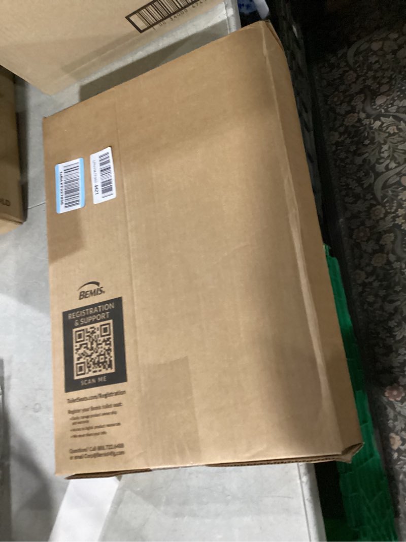 Condition photo showing New/Like New for Mayfair Cassel Slow Close Toilet Seat, Easy Clean, Non Slip Premium Wood Seat, Easy Install, Made in USA, Elongated, White Elongated 1 - Toilet Seat