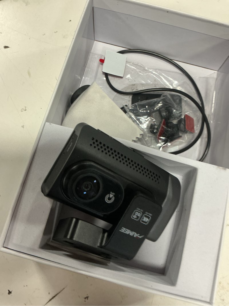 Condition photo showing Good Condition for dash cam front and rear, 4k+2k recording dash camera for cars, night vision with wdr, 170° wide angle, 5.8g/2.4g dual wi-fi, 64gb card, built-in gps, g-sensor emergency lock, 24h parking monitor