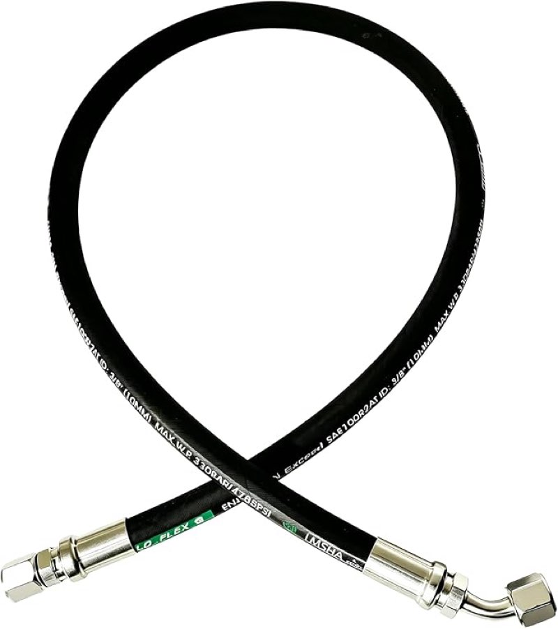 haichy 26711-08-08-24 hydraulic hose swivel assembly 1/2" hydraulic hose with female jic x female jic, 24" long, 3988 psi 26711-08-08-24-g-01