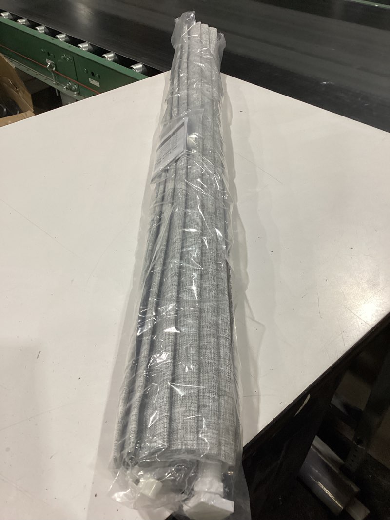 Condition photo showing New/Like New for lazblinds no tools no drill cordless roman shades for windows, blackout thermal insulated uv blocking window blinds, lightweight fabric blinds for indoor windows, 43" w x 60" h, blackout - grey grey 43" w x 60" h