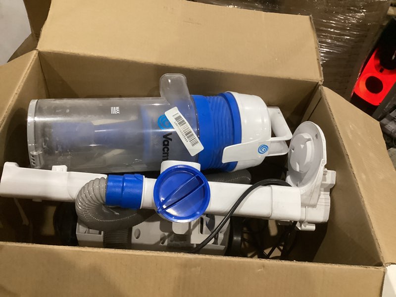 Condition photo showing As Is for vacmaster upright vacuum cleaner power suction bagless vacuum cleaner portable floor cleaner with 20ft cord & 13” cleaning path for carpet, hard floor and pet hair