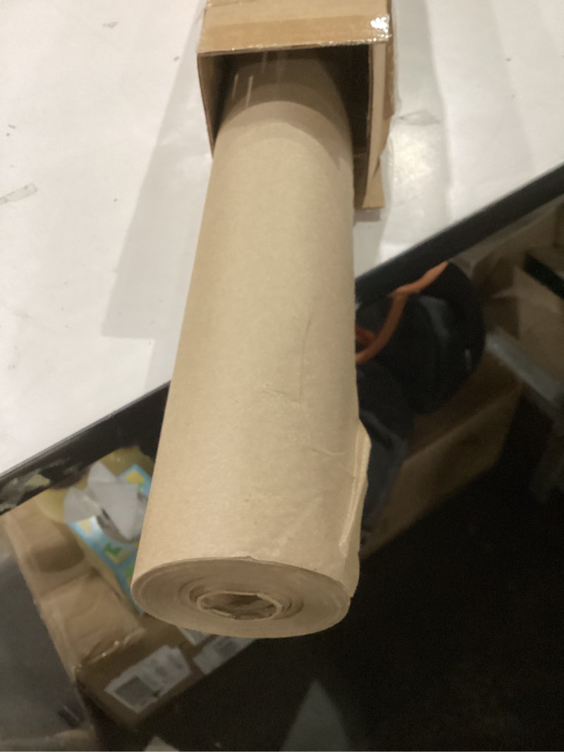 Condition photo showing New/Like New for IDL Packaging Brown Kraft Paper Roll 36" x 2160" (180 feet), 30lb Thickness - USA-Made Brown Wrapping Paper for Packing, Moving, Shipping & Crafts/Arts - 100% Recycled Natural Craft Wrap Material Brown 36"x180' (#30 thick) Pack of 1
