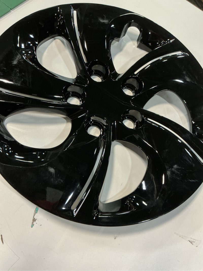 Condition photo showing Good Condition for 15\" For 13-15/06-11 Honda Civic R15 Hub Cap Caps Black Wheel Cover With Bolt On 4  pcs)
