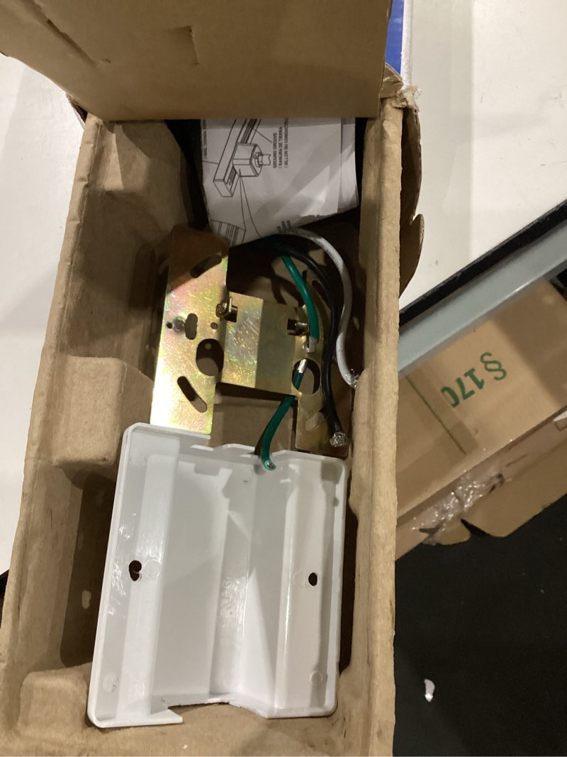 Condition photo showing As Is for lithonia lighting ltknstbf br20 mw m2 step baffle kit track lighting, white